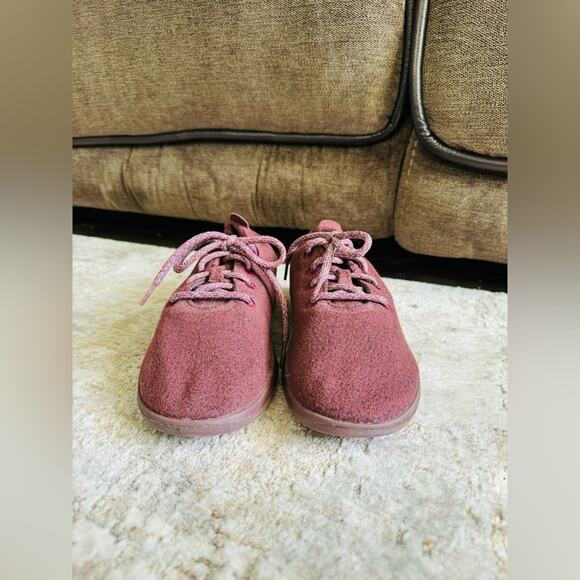 Allbirds Women’s Tuke Wool Runners burgundy maroon woman’s size 10 - Picture 2 of 8